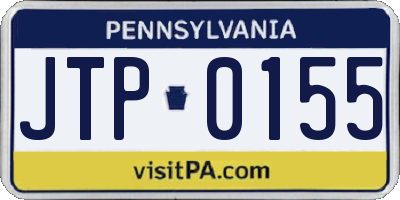 PA license plate JTP0155
