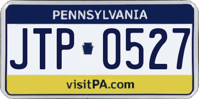 PA license plate JTP0527