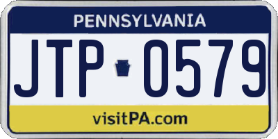 PA license plate JTP0579