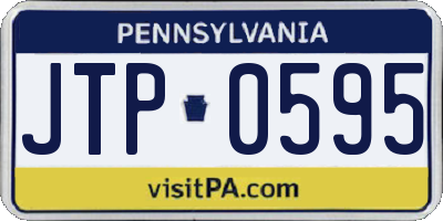 PA license plate JTP0595
