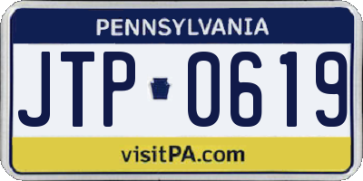 PA license plate JTP0619