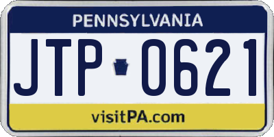 PA license plate JTP0621