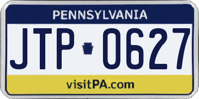 PA license plate JTP0627
