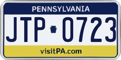 PA license plate JTP0723