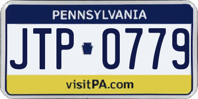 PA license plate JTP0779