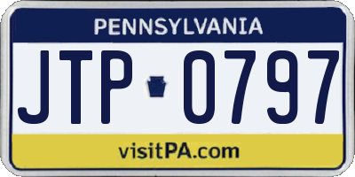 PA license plate JTP0797