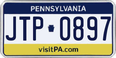 PA license plate JTP0897