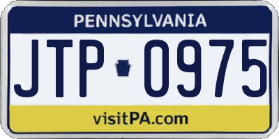PA license plate JTP0975