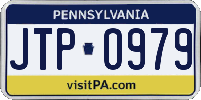 PA license plate JTP0979