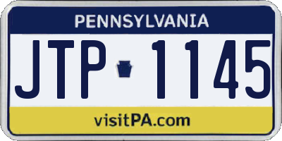 PA license plate JTP1145