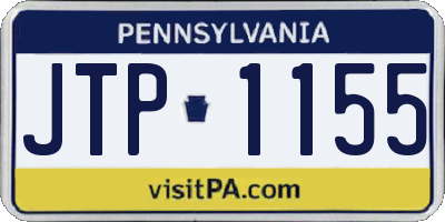 PA license plate JTP1155