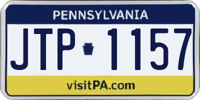 PA license plate JTP1157