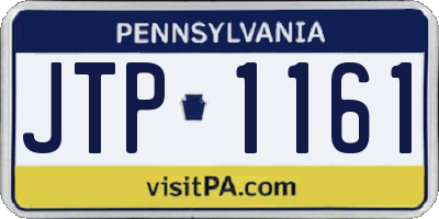 PA license plate JTP1161