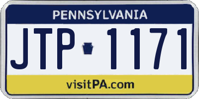 PA license plate JTP1171