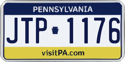 PA license plate JTP1176