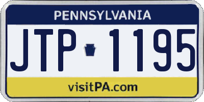 PA license plate JTP1195