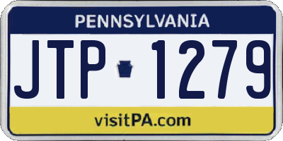 PA license plate JTP1279