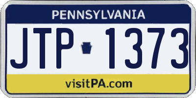 PA license plate JTP1373