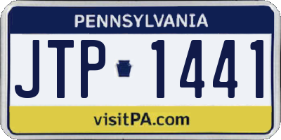 PA license plate JTP1441