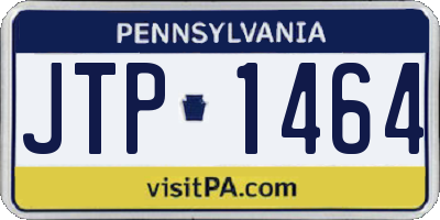PA license plate JTP1464
