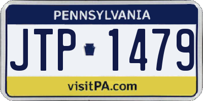 PA license plate JTP1479