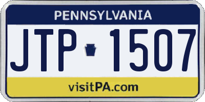 PA license plate JTP1507