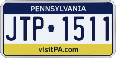 PA license plate JTP1511