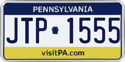 PA license plate JTP1555