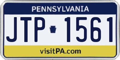 PA license plate JTP1561