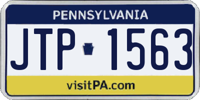 PA license plate JTP1563