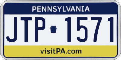PA license plate JTP1571