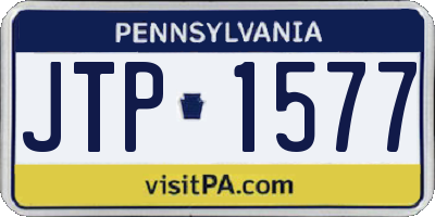 PA license plate JTP1577