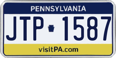 PA license plate JTP1587