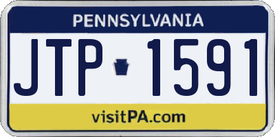 PA license plate JTP1591