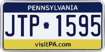 PA license plate JTP1595