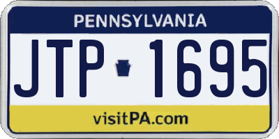 PA license plate JTP1695