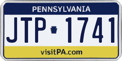 PA license plate JTP1741