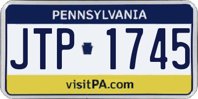 PA license plate JTP1745