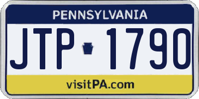 PA license plate JTP1790