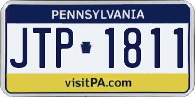PA license plate JTP1811