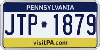 PA license plate JTP1879