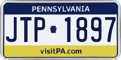 PA license plate JTP1897