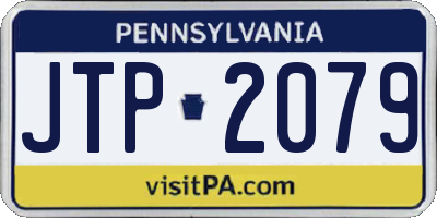PA license plate JTP2079