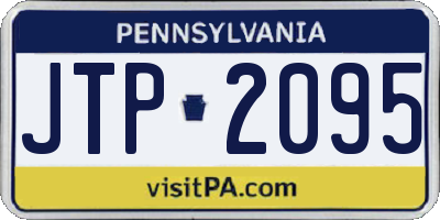 PA license plate JTP2095