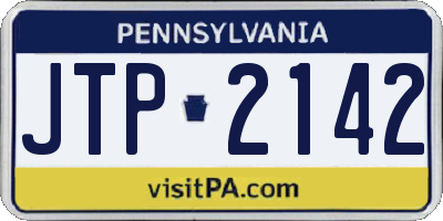 PA license plate JTP2142