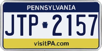 PA license plate JTP2157