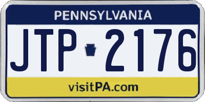 PA license plate JTP2176