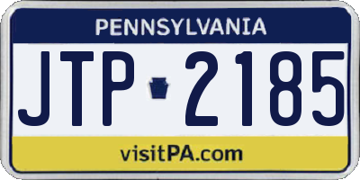 PA license plate JTP2185