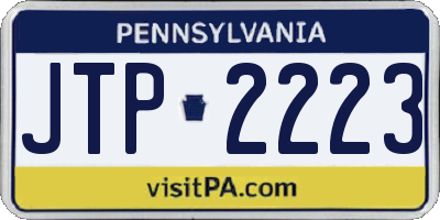 PA license plate JTP2223