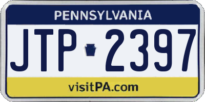 PA license plate JTP2397